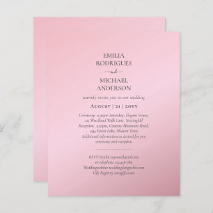 Budget All in One Wedding RSVP Details Registry