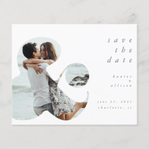 BUDGET Ampersand Save the Date Invitation Flyer