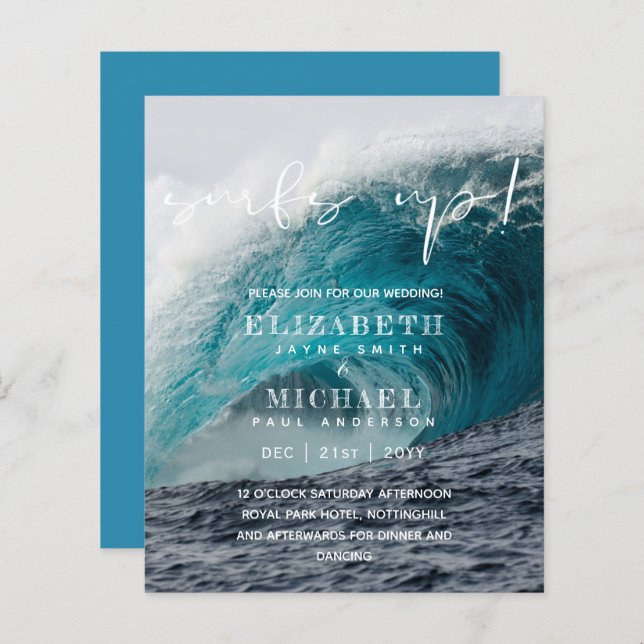 BUDGET Aqua Surfs Up Tide Beach Destination (Front/Back)