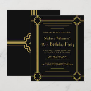 Budget Art Deco Any Age Birthday Party