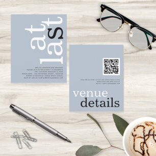 BUDGET At Last QR Code Dusty Blue Text Engagement