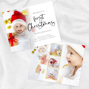 Budget Baby First Christmas 6 Photos Holiday Card