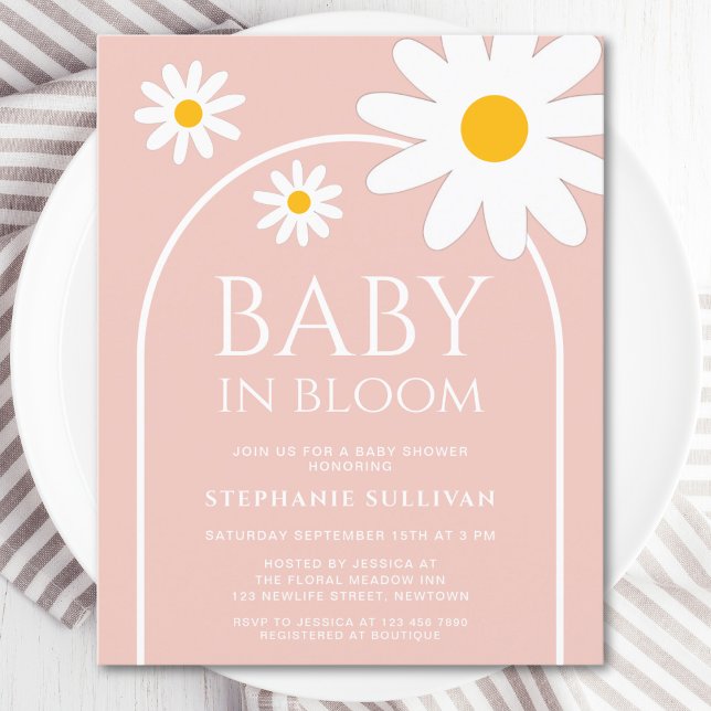 Budget Baby in Bloom Daisy Baby Shower Invitation  (Creator Uploaded)