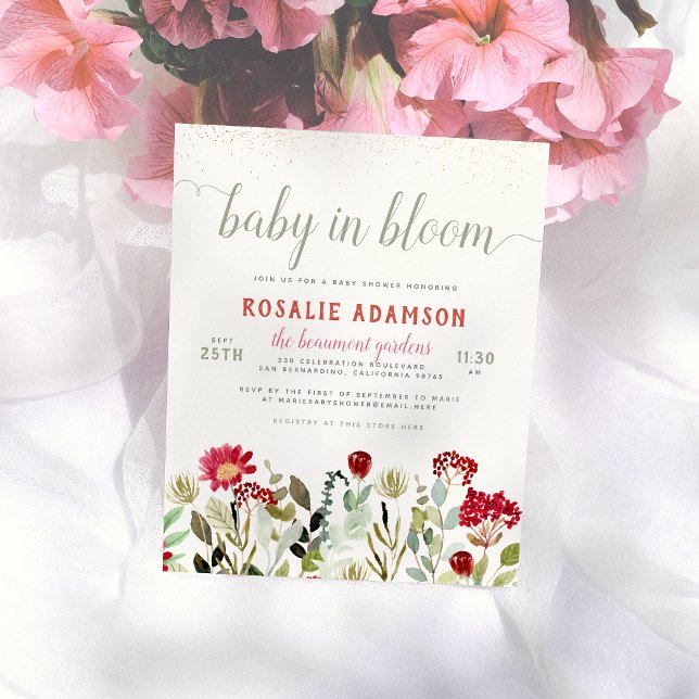 Budget Baby in Bloom | Floral Greenery Baby Shower (Creator Uploaded)