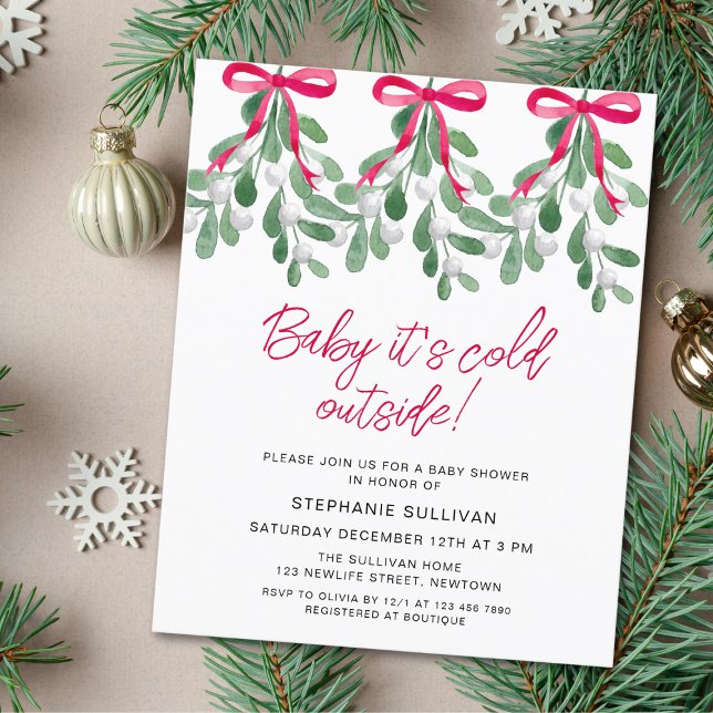Budget Baby It's Cold Outside Baby Shower Invite (Creator Uploaded)