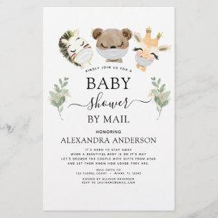 Budget Baby Shower By Mail Woodland Invitation