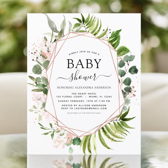 Budget Baby Shower Eucalyptus Botanical Geometric (Creator Uploaded)