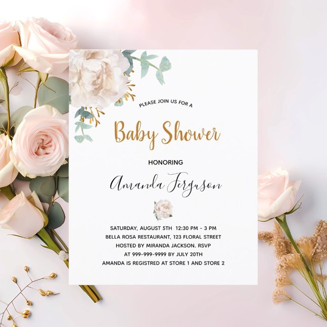 Budget Baby Shower floral eucalyptus greenery (Creator Uploaded)