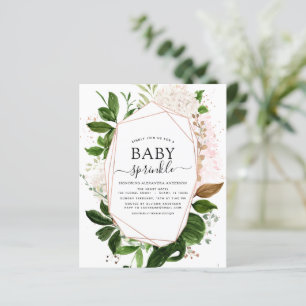 Budget Baby Sprinkle Shower Greenery Geometric