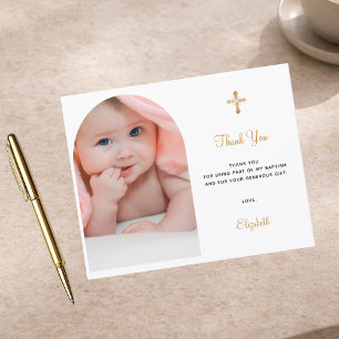 Budget baptism arch photo thank you