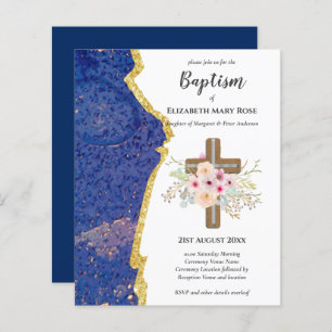 BUDGET Baptism Christening Bautizo Bautismo INVITE