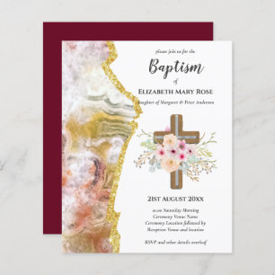 BUDGET Baptism Christening Bautizo Bautismo INVITE