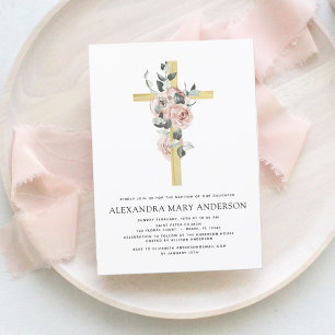 Budget Baptism Greenery Dusty Pink Rose