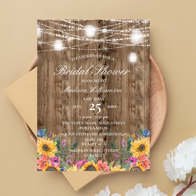 Budget Barn Wood  & Sunflower Bridal Shower (Creator Uploaded)