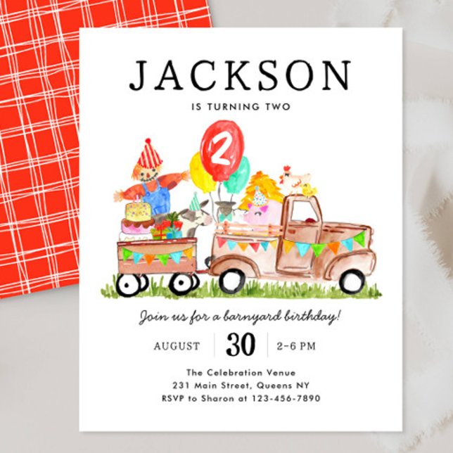 Budget Barnyard Animals Truck Kids Farm Birthday (Creator Uploaded)