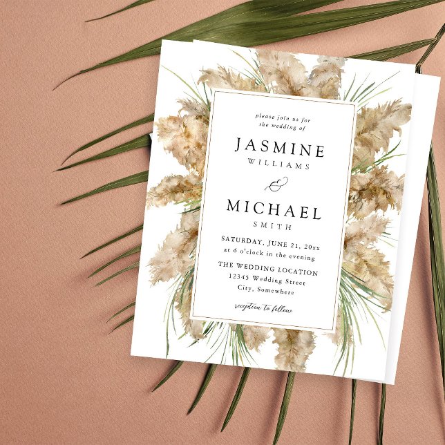 Budget Beachy Pampas Grass Boho Wedding 2 (Creator Uploaded)
