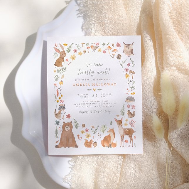 Budget Bearly Wait Woodland Animals Baby Shower (Creator Uploaded)