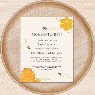 Budget Bee Baby Shower Invitation