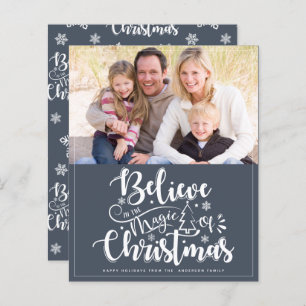 Budget Believe in the Magic of Christmas Card