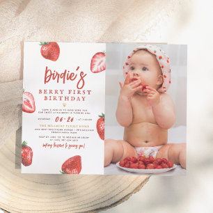  Budget Berry First Girl Photo 1st Birthday Party