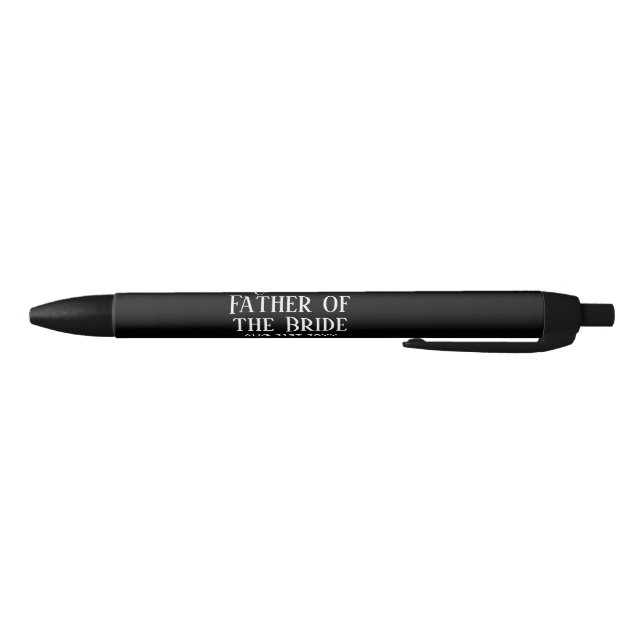 BUDGET Bestman Groomsmen Gifts Black White Ink Pen (Bottom)