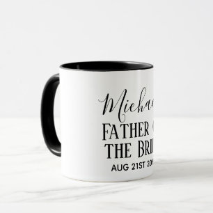 BUDGET Bestman Groomsmen Gifts Black White Mug