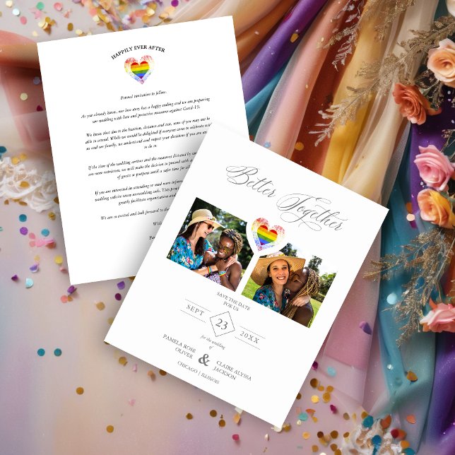 Budget Better Together Pride Rainbow LGBT Heart   (Creator Uploaded)