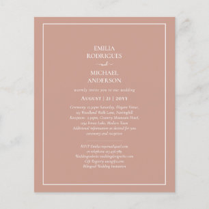 BUDGET Bilingual 2-sided Invite Spanish Boda Flyer