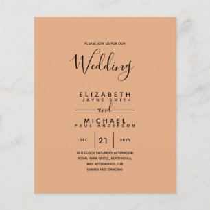 Budget Bilingual Spanish BODA English Wedding