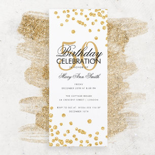 Budget Birthday Glitter Confetti Gold 