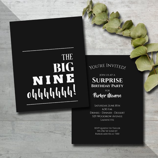 Budget Black and White 90th Birthday Invitations (Creator Uploaded)