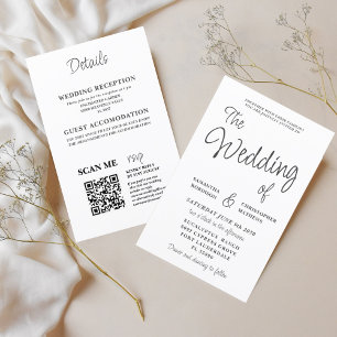 Budget Black and White All in One Wedding