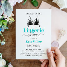 BUDGET Black Aqua Ooh La La Lingerie Bridal SHOWER