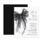 Budget Black Bow Watercolor Bridal Shower Invite