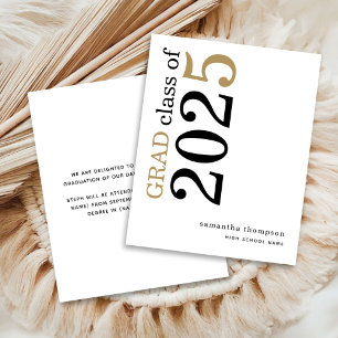 Budget Black Gold 2024 Graduation Announcement