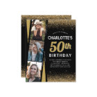 Budget Black Gold 3 Photo Film Glitter Birthday