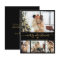 Budget Black Gold 4 Photo Collage Christmas Card