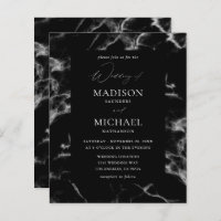 Budget Black Marble Wedding 2