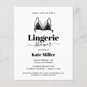 BUDGET Black Ooh La La Lingerie Bridal SHOWER