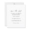 Budget Black & White Elegant Save the Date