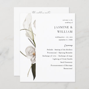 Budget Black & White Floral Wedding Ceremony 2