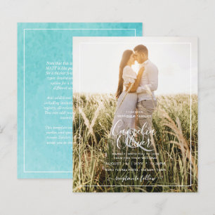 Budget BLIZZARD BLUE Watercolor Beach Wedding