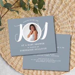 Budget Blue Baby Shower Invitation