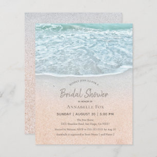 Budget Blue Ocean & Sandy Beach Bridal Shower