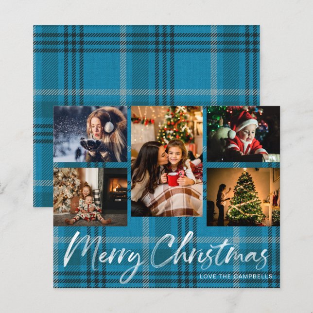 Budget Blue Plaid 5 Photo (Front/Back)