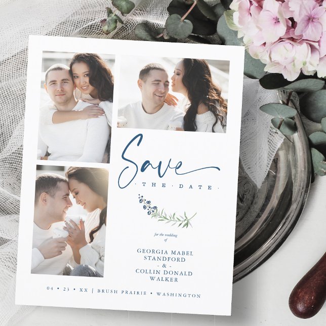 Budget Blue Trendy Branches Wedding 3 Photos (Creator Uploaded)