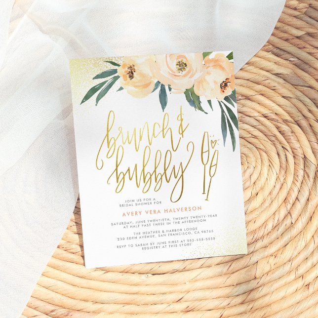 Budget Blush Floral Brunch & Bubbly Bridal Shower (Creator Uploaded)