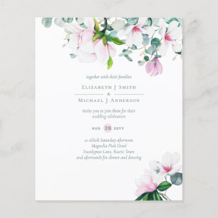 BUDGET Blush Pink Magnolias Sage Eucalyptus Wed