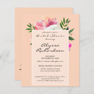 Budget Blush Pink & White Floral- 2B Bridal Shower