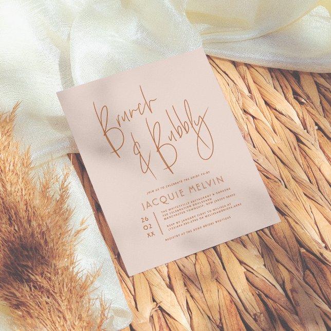 Budget Blush & Terracotta Bridal Brunch & Bubbly (Creator Uploaded)